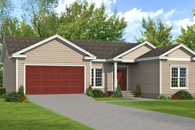 Architectural House Design - Craftsman Exterior - Front Elevation Plan #932-1038