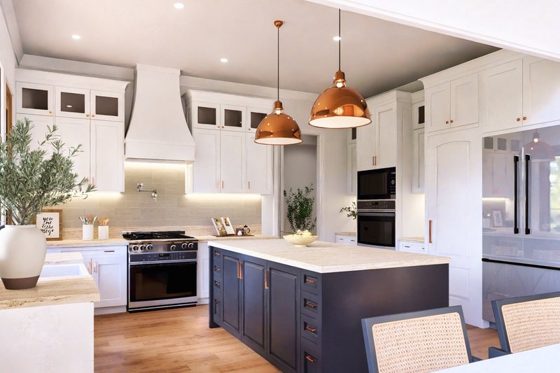 Dream House Plan - Interior - Kitchen 1 for Farmhouse House Plan #119-475 - 3 bed, 3.5 bath