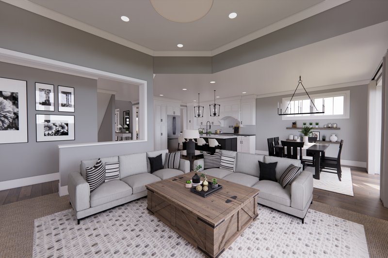 Dream House Plan - Interior - Family Room for Traditional House Plan #51-1323 - 4 bed, 3 bath