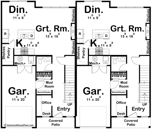 Dream House Plan - Modern Floor Plan - Main Floor Plan #455-654