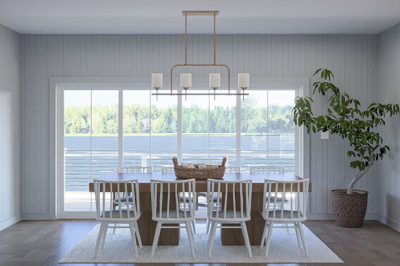 Architectural House Design - Interior - Dining Room for Beach House Plan #455-779 - 2 bed, 2.5 bath