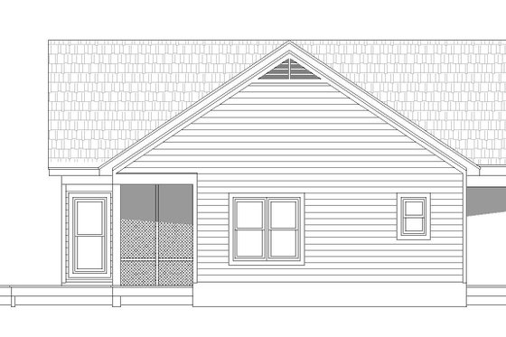 Exterior - Other Elevation 2 for Country House Plan #932-35 - 2 bed, 2 bath