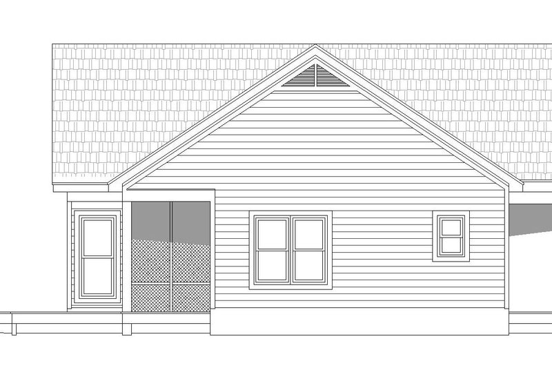 Home Plan - Exterior - Other Elevation 2 for Country House Plan #932-35 - 2 bed, 2 bath