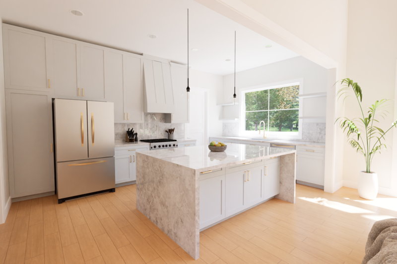 Architectural House Design - Interior - Kitchen for Contemporary House Plan #1116-10 - 4 bed, 3.5 bath