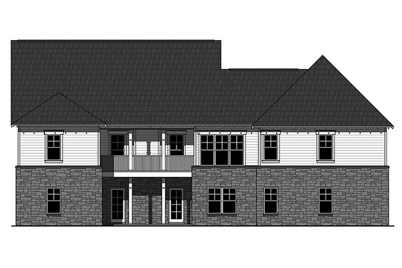 Home Plan - Exterior - Rear Elevation for Craftsman House Plan #21-341 - 4 bed, 2.5 bath