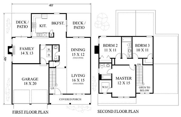 Dream House Plan - Colonial Floor Plan - Main Floor Plan #1053-25