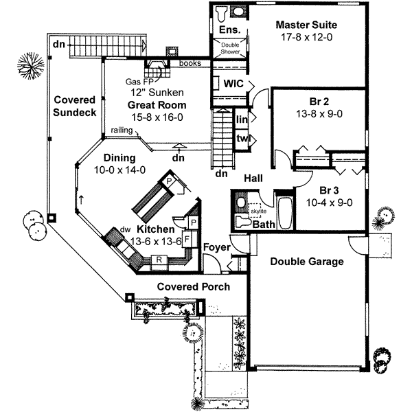 Architectural House Design - Floor Plan - Main Floor Plan #126-122