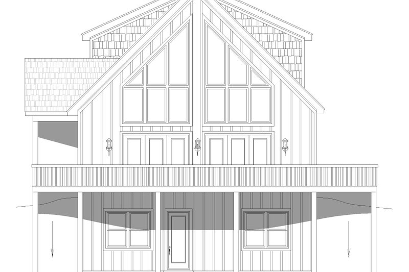 House Blueprint - Exterior - Other Elevation 1 for Traditional House Plan #932-474 - 3 bed, 2.5 bath
