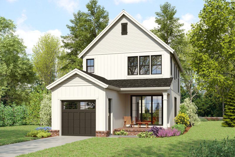 House Blueprint - Exterior - Rear Elevation for Farmhouse House Plan #48-1124 - 3 bed, 2.5 bath