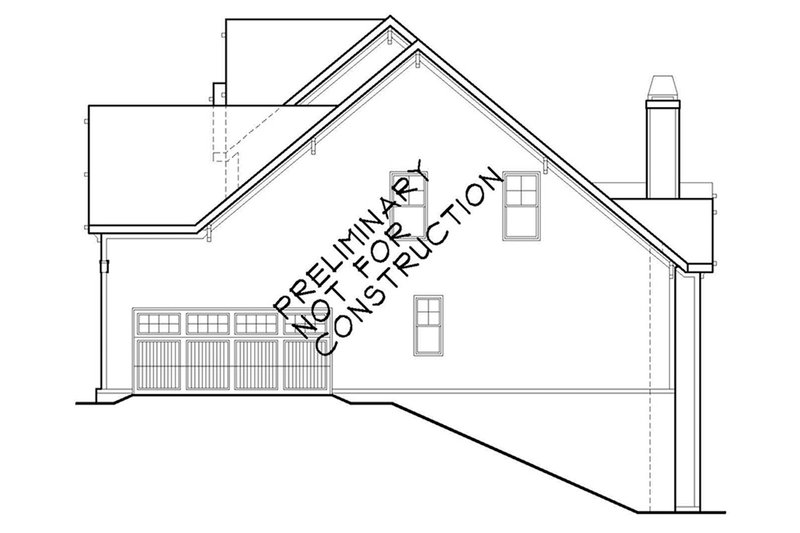 Home Plan - Right Side Elevation