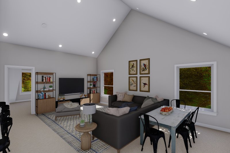 Home Plan - Interior - Family Room 1 for Colonial House Plan #1060-164 - 2 bed, 1 bath