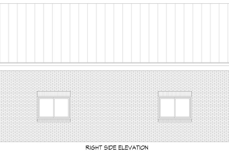 House Blueprint - Exterior - Other Elevation 1 for Southern House Plan #932-1285, 0 bath