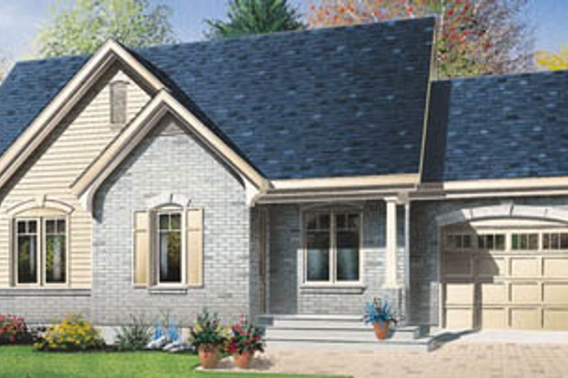 Architectural House Design - Cottage Exterior - Front Elevation Plan #23-1026