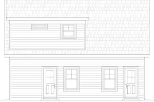 Exterior - Other Elevation for Traditional House Plan #932-672, 1 bath