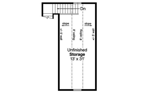 Home Plan - Ranch Floor Plan - Upper Floor Plan #124-1132