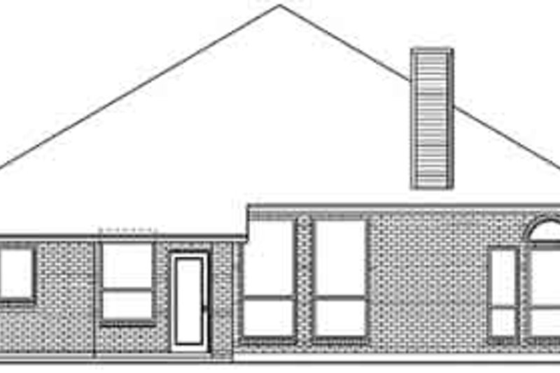 Dream House Plan - Exterior - Rear Elevation for European House Plan #84-232 - 4 bed, 2 bath