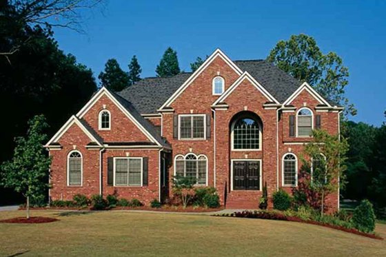 Exterior - Front Elevation 4 for European House Plan #927-24 - 5 bed, 4.5 bath