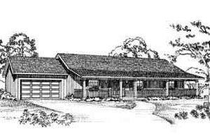 Ranch Exterior - Front Elevation Plan #72-225