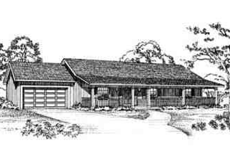 Home Plan - Ranch Exterior - Front Elevation Plan #72-225