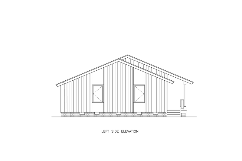 House Design - Exterior - Other Elevation for Traditional House Plan #54-647 - 2 bed, 2 bath