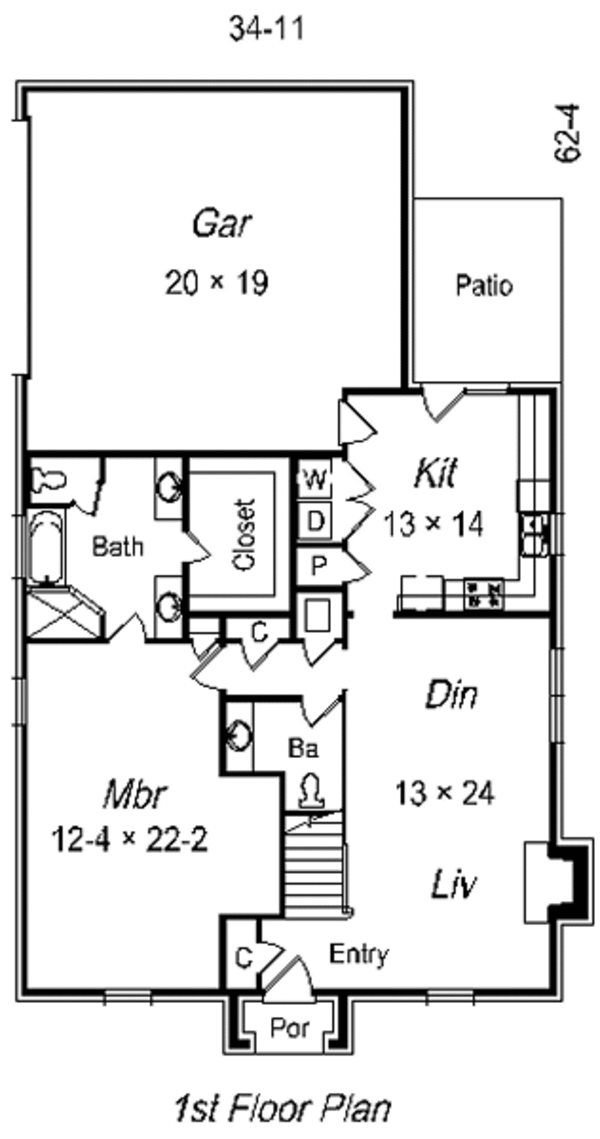Floor Plan - Main Floor Plan #329-232