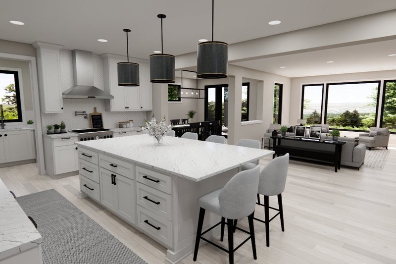 Home Plan - Interior - Kitchen 2 for Modern House Plan #51-1281 - 5 bed, 3.5 bath