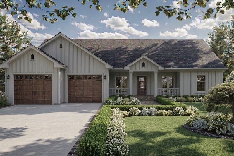Home Plan - Exterior - Front Elevation 2 for Farmhouse House Plan #21-669 - 3 bed, 2 bath