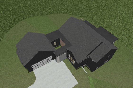 Exterior - Other Elevation 2 for Modern House Plan #49-291 - 4 bed, 3.5 bath