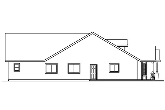 Exterior - Other Elevation for Country House Plan #124-366 - 3 bed, 2 bath