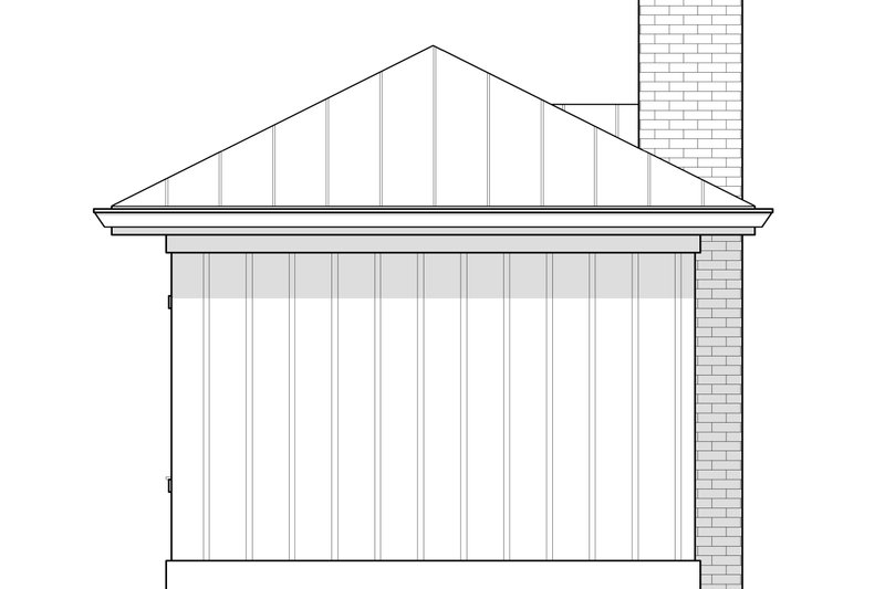 House Blueprint - Exterior - Other Elevation 3 for Farmhouse House Plan #1114-106, 0.5 bath
