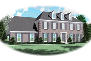Colonial Exterior - Front Elevation Plan #81-13694