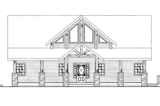 Exterior - Front Elevation for Craftsman House Plan #117-774 - 3 bed, 2.5 bath