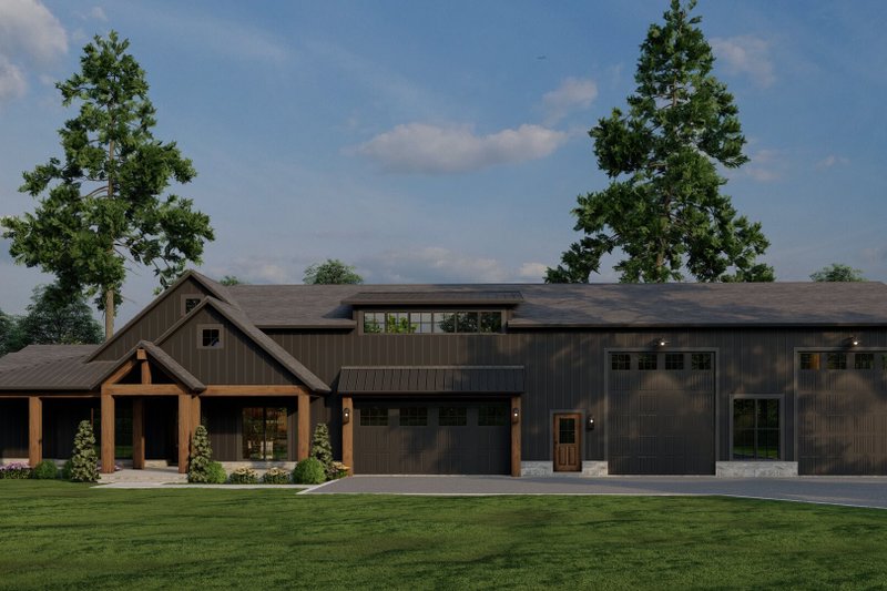 Dream House Plan - Exterior - Other Elevation 3 for Farmhouse House Plan #923-370 - 4 bed, 2.5 bath