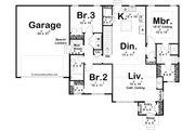 Cottage Style House Plan - 3 Beds 2 Baths 1507 Sq/Ft Plan #455-342 