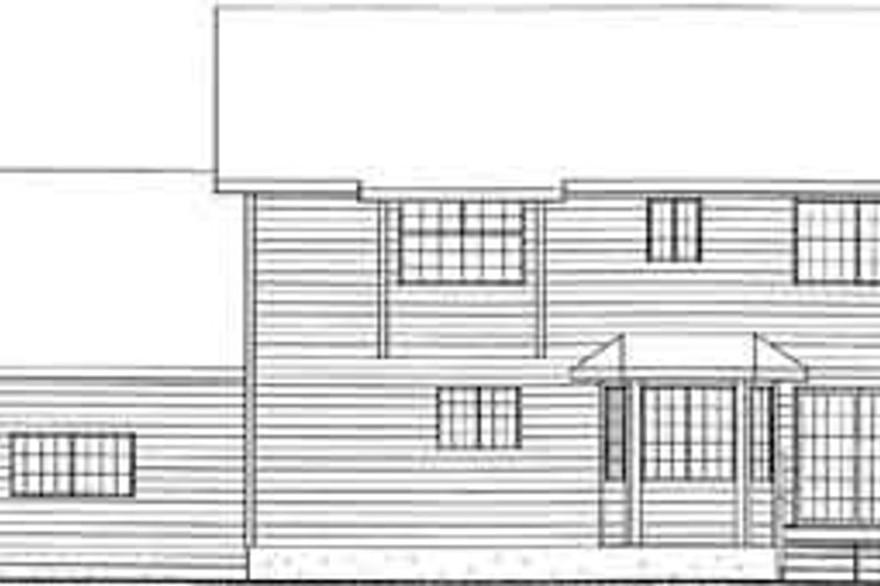 Dream House Plan - Exterior - Rear Elevation for Country House Plan #126-132 - 3 bed, 3 bath