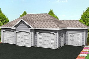 Traditional Exterior - Front Elevation Plan #75-209