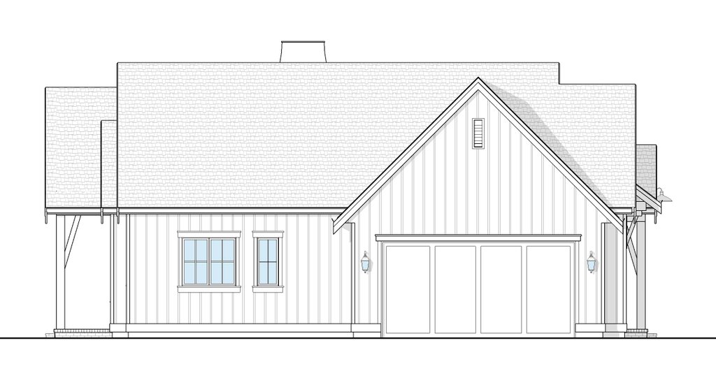 Exterior - Other Elevation for Farmhouse House Plan #1114-122 - 3 bed, 2.5 bath