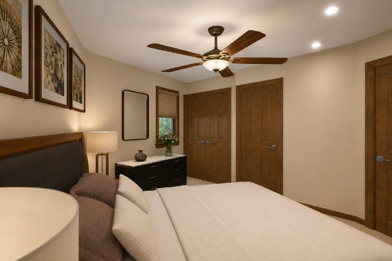 Dream House Plan - Interior - Master Bedroom 1 for Cottage House Plan #126-312 - 1 bed, 1 bath
