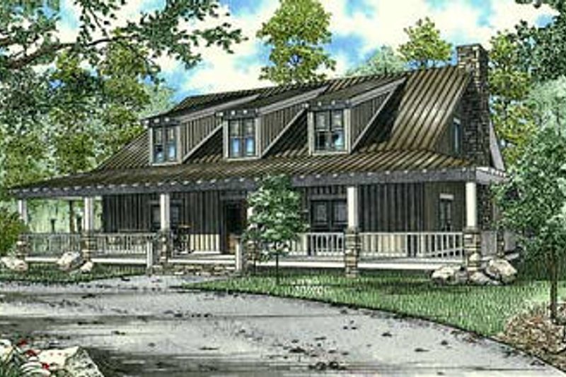 Home Plan - Country Exterior - Front Elevation Plan #17-652