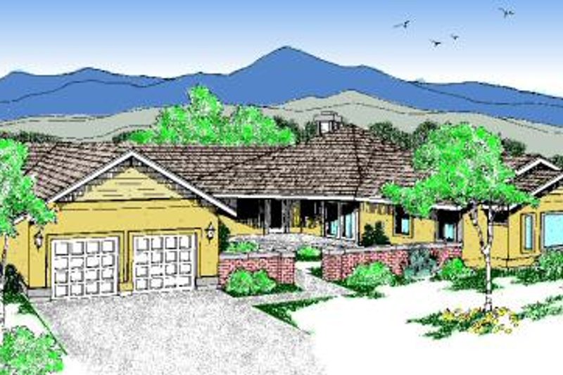 Traditional Style House Plan - 3 Beds 3 Baths 2192 Sq/Ft Plan #60-197