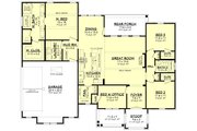 Ranch Style House Plan - 4 Beds 2 Baths 1883 Sq/Ft Plan #430-424 Floor 