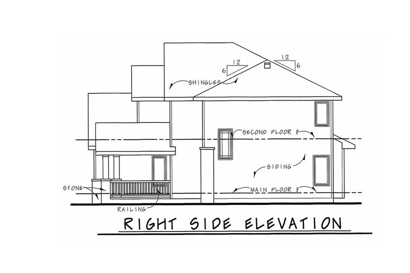 Dream House Plan - Exterior - Front Elevation 9 for Craftsman House Plan #20-2127 - 4 bed, 3.5 bath