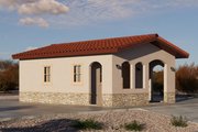 Adobe / Southwestern Style House Plan - 0 Beds 1 Baths 311 Sq/Ft Plan #1106-186 Exterior 