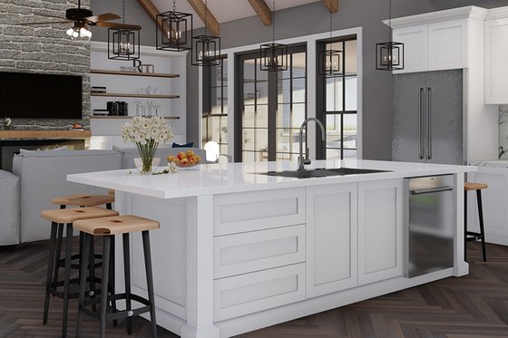 Interior - Kitchen 2 for Craftsman House Plan #923-314 - 3 bed, 2.5 bath