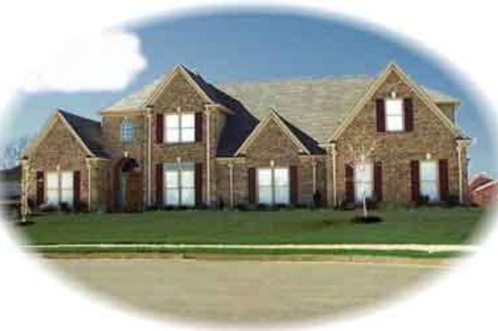 Exterior - Front Elevation for European House Plan #81-586 - 4 bed, 3.5 bath