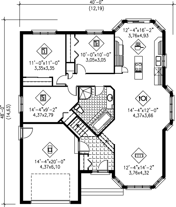 Floor Plan - Main Floor Plan #25-128