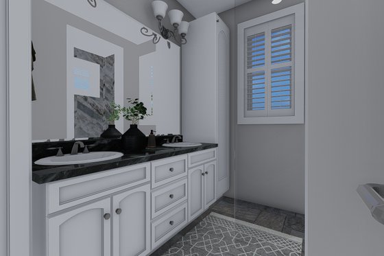Interior - Master Bathroom for Traditional House Plan #1060-56 - 3 bed, 2 bath