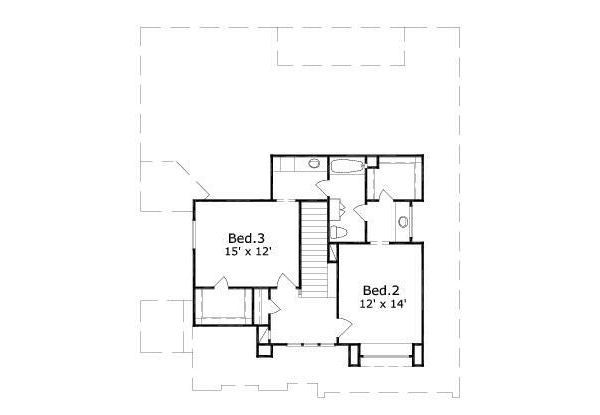 Floor Plan - Upper Floor Plan #411-247