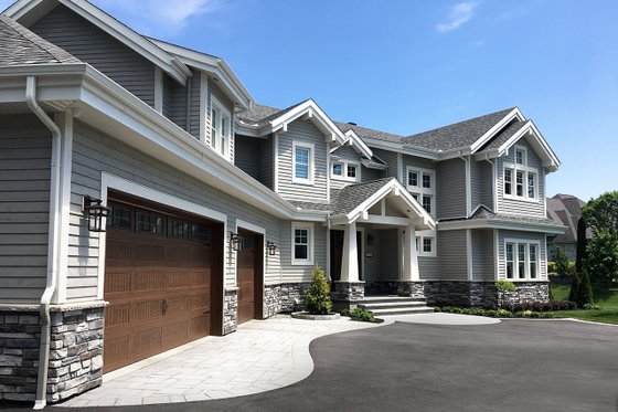 Exterior - Front Elevation 3 for Traditional House Plan #23-2311 - 5 bed, 3 bath