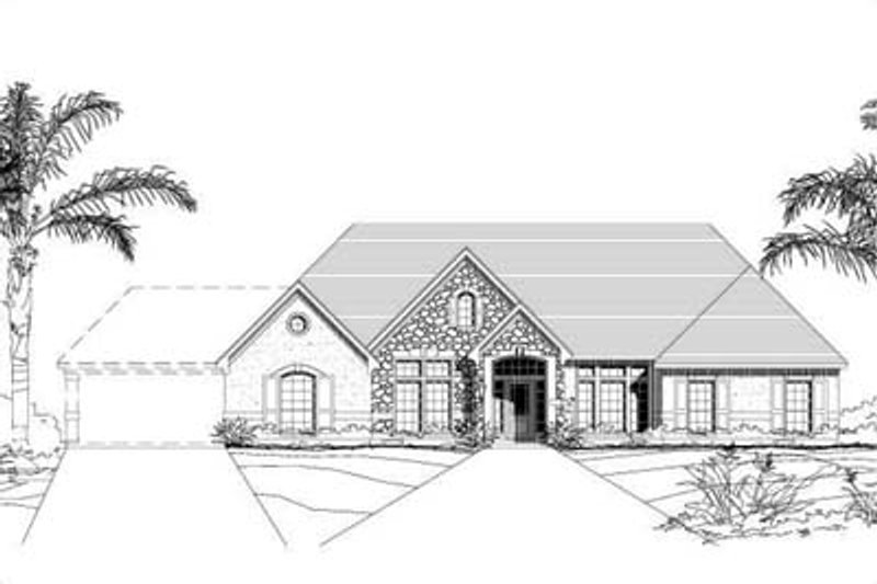 Exterior - Front Elevation 2 for Traditional House Plan #411-156 - 4 bed, 3.5 bath